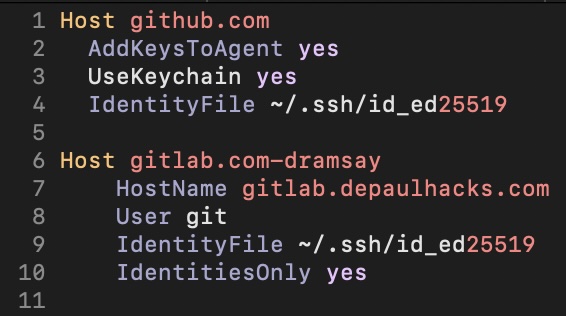 Your .ssh/config file